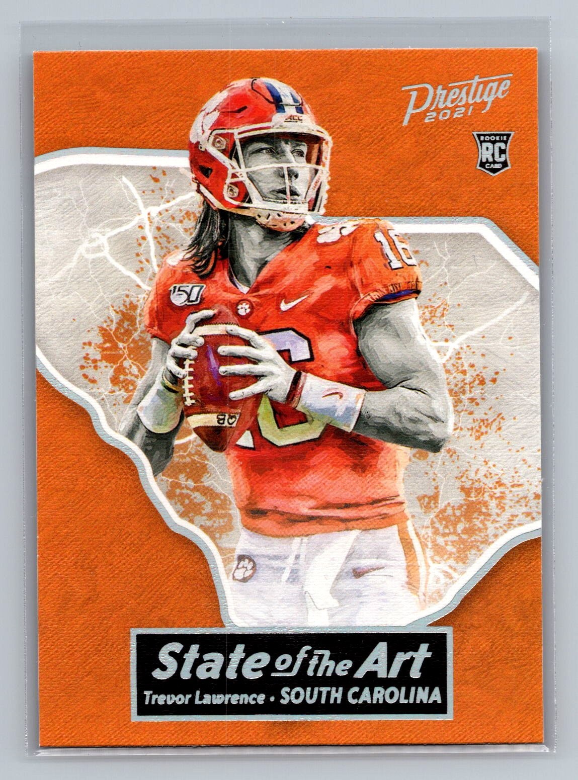 Trevor Lawrence 2021 Panini Prestige #1 State of the Art RC