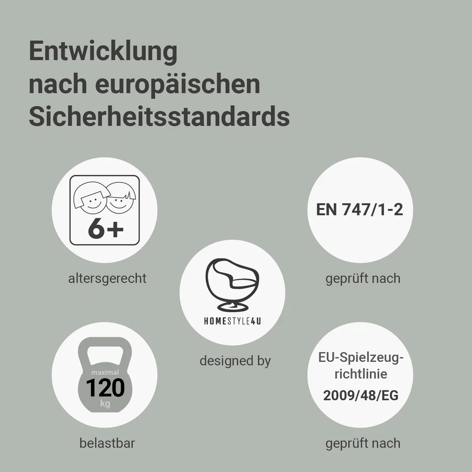 Lit superposé d'enfant 90x200 bois gris barrière de lit toboggan Homestyle4u - Photo 4/4