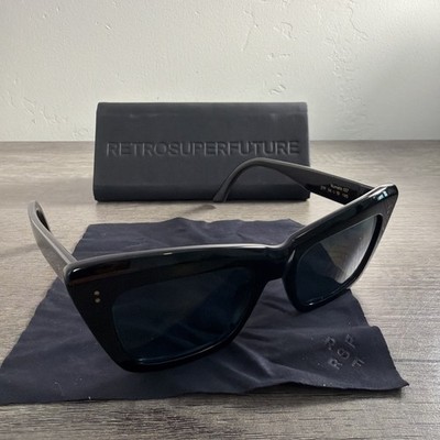 RSF Retrosuperfuture Numero 107 Sunglasses 54 19 145 Black FRAMES ONLY Italy