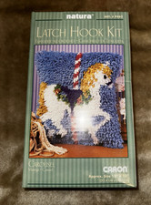 New Caron Natura Latch Hook Kit Carousel 12x12 ART P462