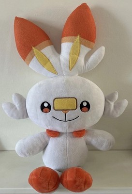 Build A Bear Pokemon Scorbunny 65cm Plüsch 5 in 1 Soundchip funktionstüchtig