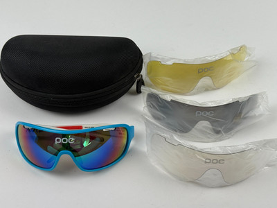 POC DO Blade Sunglasses W/Spare Lens' Blue/White