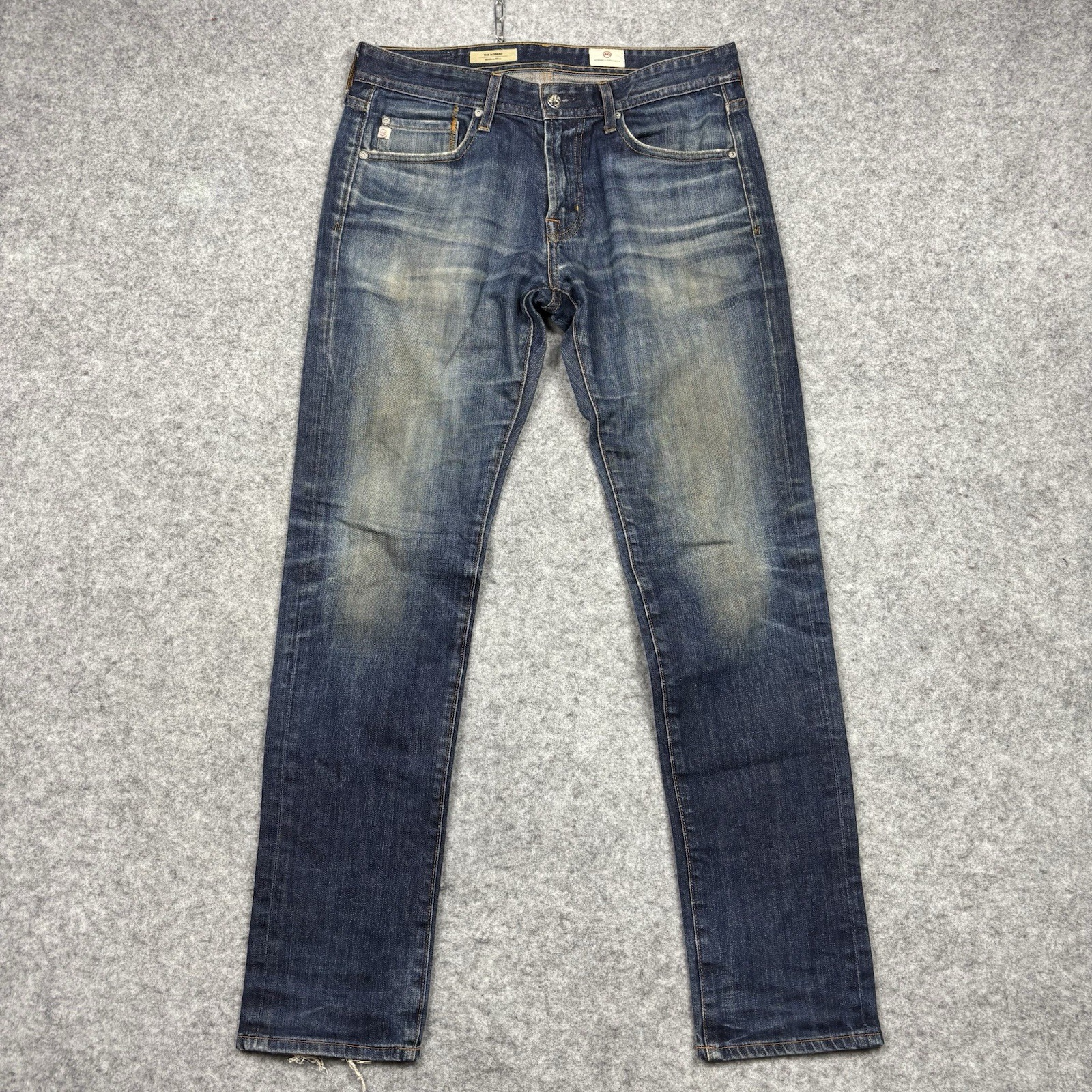 AG Adriano Goldschmied The Nomad Modern Slim Fit Denim Jeans Mens 32x33 Blue