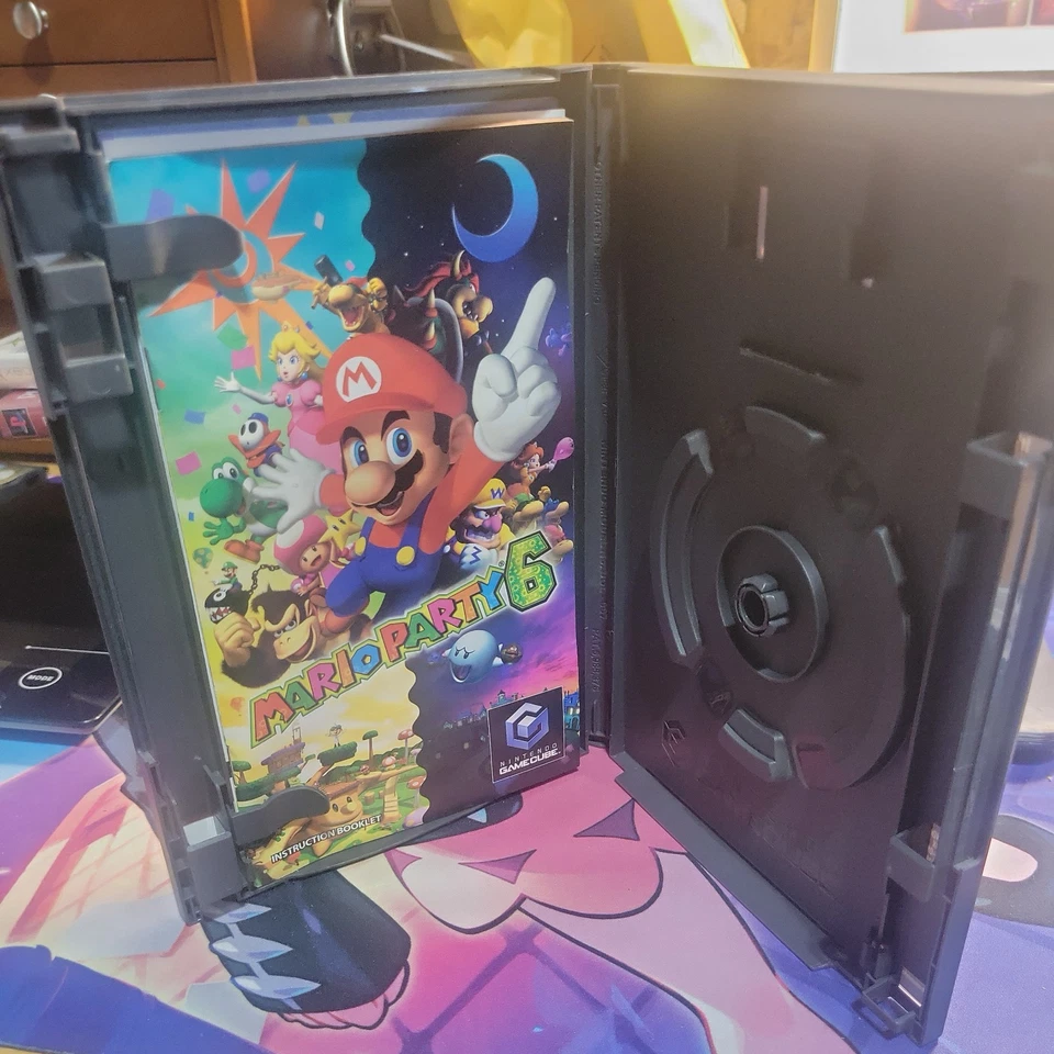 Mario Party 6 (Nintendo GameCube, 2004) ¡Solo estuche y manual! Foto 3 de 4