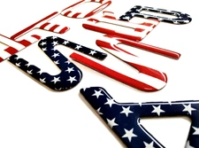 3D US FLAG DOMED REAR / BACK LETTERS COMPATIBLE WITH PASS PRT 2026 US MADE