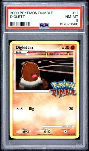 PSA 8 Diglett 11 Rumble Pokemon
