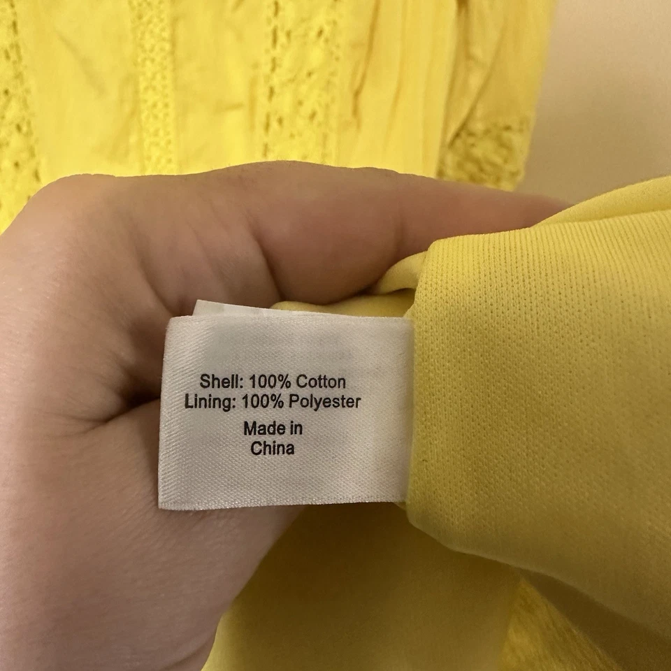 Lane Bryant желтый 3/4 рукав полностью с подкладкой сарафан крючком деталь женщин 26/28 - Изображение 3 из 4