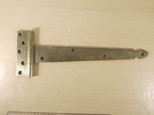 Large Vintage Brass Strap Hinge 390mm Gate Door Barn Hardware