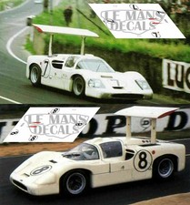 Decals Chaparral 2F Le Mans 1967 7 8 1:32 1:24 1:43 1:18 64 87 slot decals