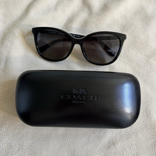 Coach HC 8271U Women s Cat Eye Sunglasses Black Polarized Gray UV400 57-16