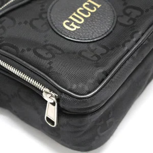 Gucci Off the Grid Shoulder Bag Nylon Canvas Leather Black | eBay