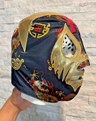 Maschera Da Wrestling Lucha Libre MIL MASCARAS – Pro-fit Nero/Grigio Per Ring E Cosplay