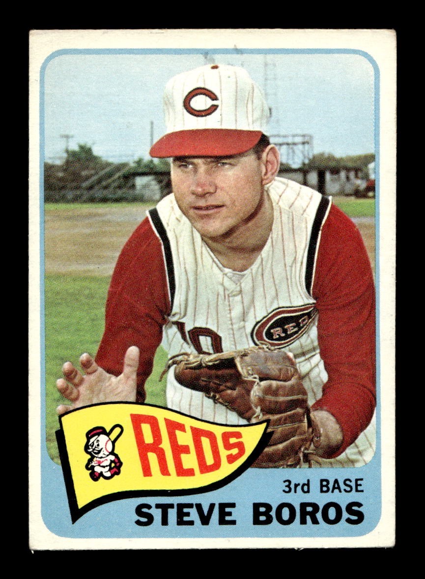1965 Topps #102 Steve Boros Reds EX *a8