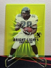 1999 Skybox EX CENTURY Football FRED TAYLOR #13 BRIGHT LIGHTS YELLOW SP