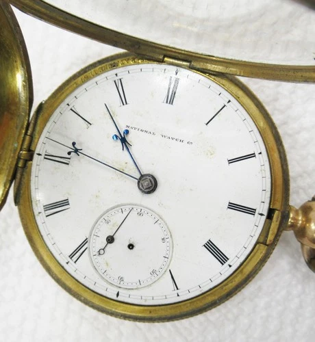 Antique Elgin Grade 12 MDOgden GF 18S 11J Key Wind&Set Hunting Case Pocket Watch