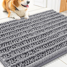 Dog Door Mat for Muddy Paws 30X20, Extra Soft Absorbent Chenille Doormat, Trap M