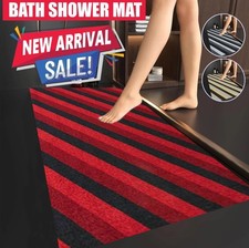 Non Slip Bath Mat Extra Large Shower Mat Anti Mold Bathtub Rubber Strong Suction