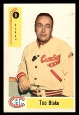 1958 Parkhurst Hockey #9 Toe Blake EX/MT