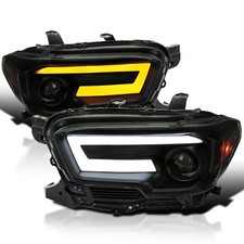 Black Housing Smoke Lens Projector Headlights Switchback Led Sequential Signal