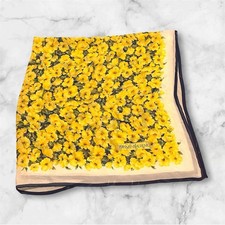 Yves Saint Laurent Floral Silk Blend Scarf Womens Fashion Accessory Premium