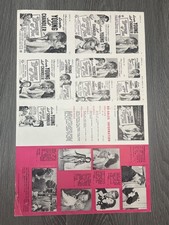 1952 Because of You Original Movie Pressbook Loretta Young Jeff Chandler Vintage