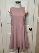 Theory Lilac Purple Wool Sleeveless Fit & Flare Dress, Size 10