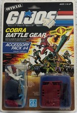 G.I. JOE 1986 COBRA BATTLE GEAR ACCESSORY PACK  4 Scrap Iron Missile System Card