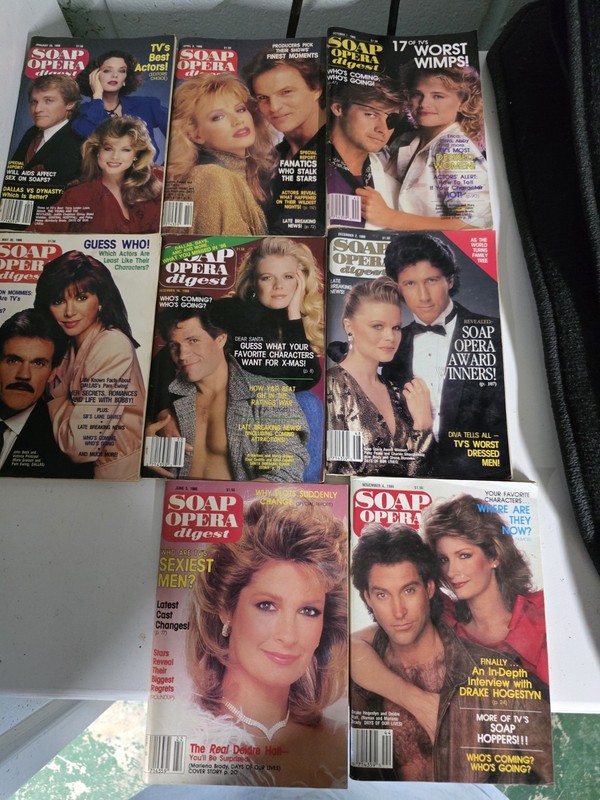 Soap Opera Digest Illustrated Magazine Lot of 8 1986 