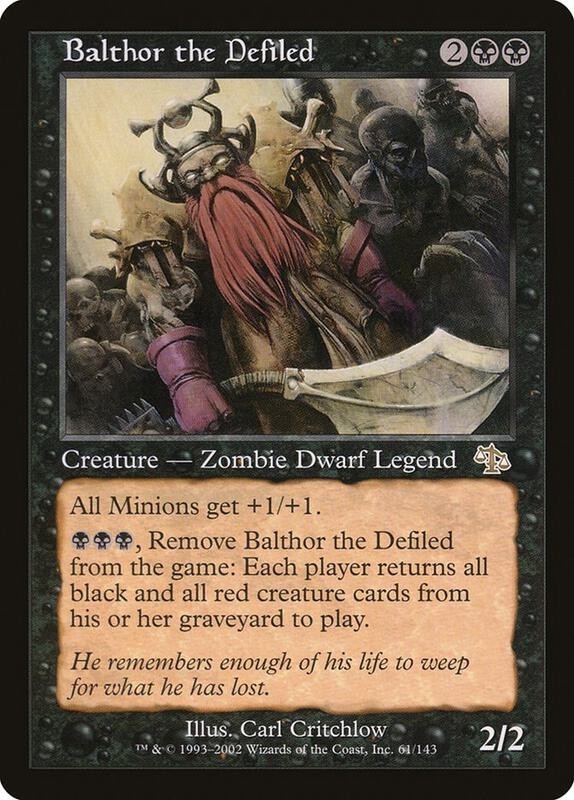 Balthor the Defiled (x1) MTG Judgment Excellent up to NM _ 4RCards