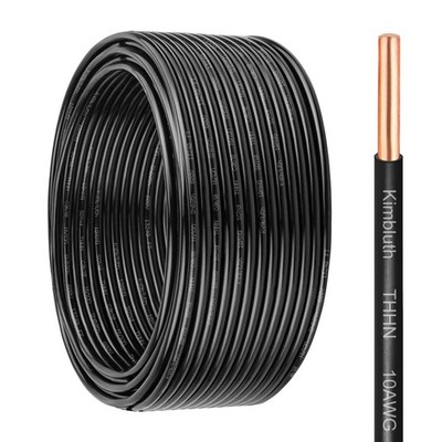 THHN Wire 10 Gauge 50 FT OFC Electrical Wire, 10 AWG Solid Copper Wire Rated ...