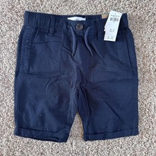 abercrombie kids boy size 7 8 NWT pull on shorts navy