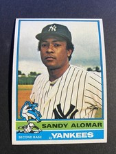 1976 Topps Baseball Sandy Alomar Sr New York Yankees Card # 629 (c)