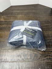 Eddie Bauer Home King Duvet Cover Set with 2 Shams Gray/ Plaid Reversible NEW