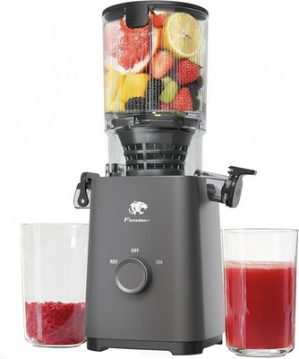 Cold Press Juicer Machines, 5.3'' Large Feed Chute 99% Juice Yield, Ultra Quiet