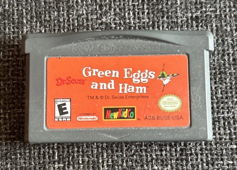 Dr. Seuss Green Eggs and Ham Game for Game Boy Advance