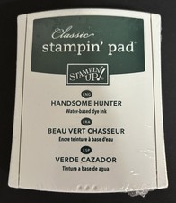 NEW Stampin Up HANDSOME HUNTER Water Based Dye Stampin Pad GREEN Sealed