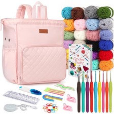 Adult Beginner Crochet Kit with Backpack