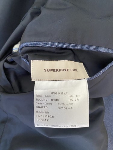 Caruso Men’s Wool Superfine 130’s Two Piece Suit Size 52/ 7R - Picture 6 of 19