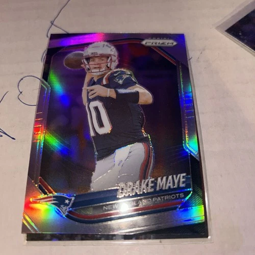2025 Panini Prizm Drake Maye Silver Prizm  #165