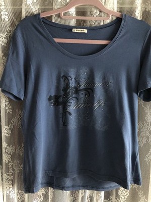 More& More Damen T Shirt Gr.42, blau.