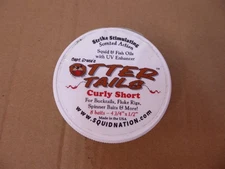 New Capt. Bruce's Otter Tails Green Chartreuse Curly Short Fishing 8 Baits 4 3/4