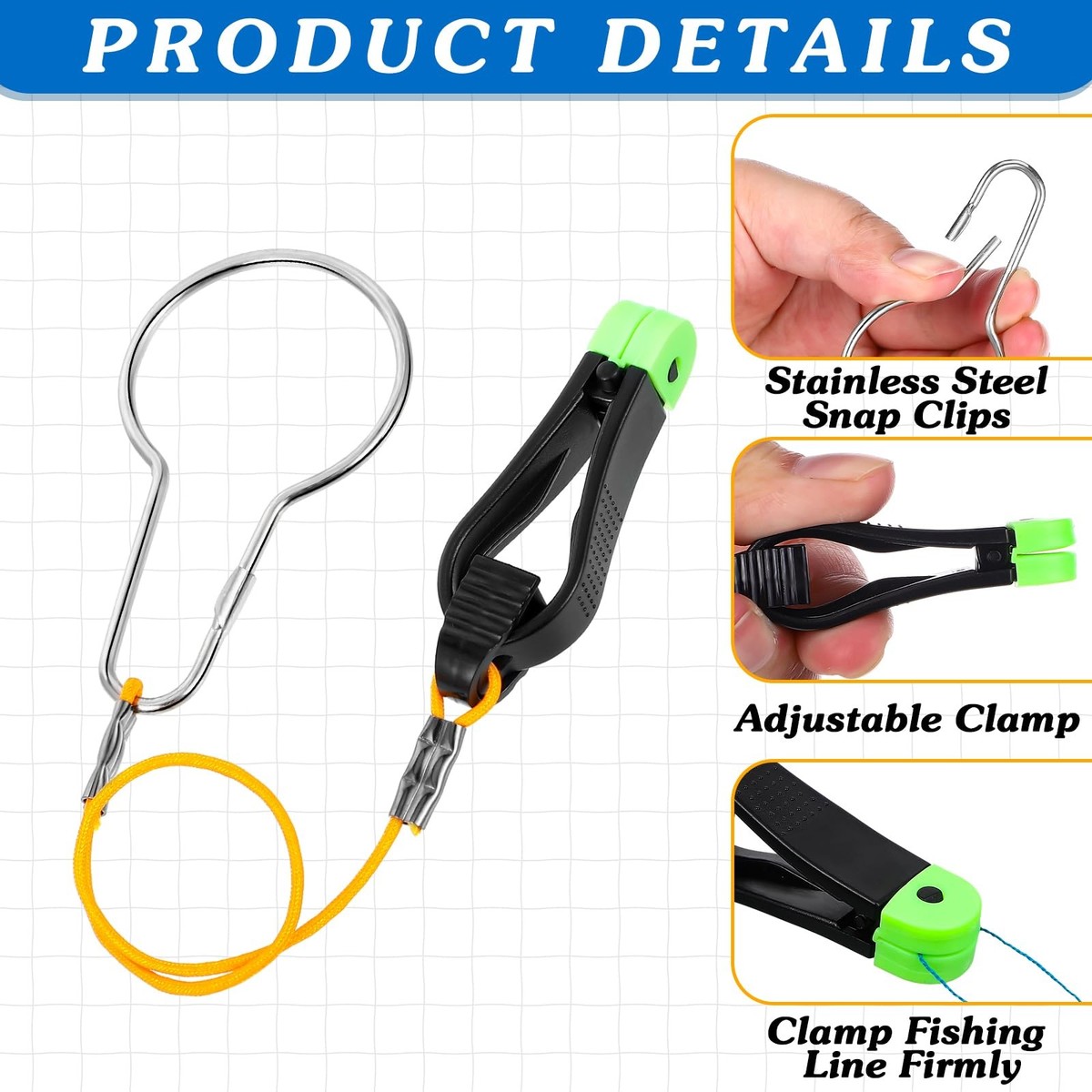 8Pcs Clip à Déclic Pour Poids Planche à Raboter Clip Dégagement Cerf