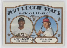 2021 Topps Heritage Rookie Stars Jose Garcia Ke'Bryan Hayes #97 0o6v