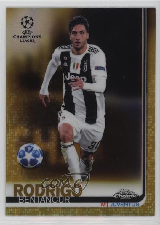 2018-19 Chrome UEFA Champions League Gold Refractor 36/50 Rodrigo Bentancur 13iq