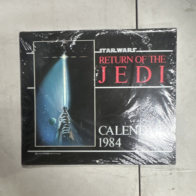 Star Wars Return of the Jedi 1984 Calendar