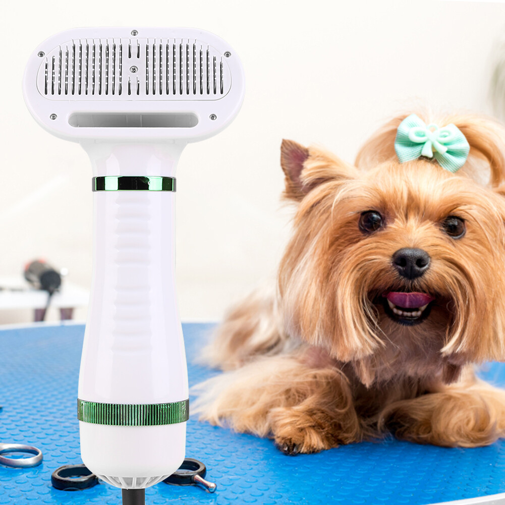 OZ 4 in 1 Dog Hair Dryer Comb Adjustable Temperature Pet Hair Removal
