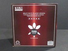 Heavy Duty Disposable Plastic Spoon - 500 Spoon/Case - Kuki Collection