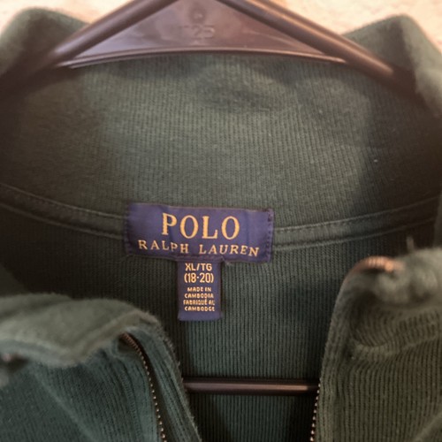 Polo Ralph Lauren - Youth Size XL-16/18 - 1/4 Zip Pullover - Green(12) - Picture 8 of 24