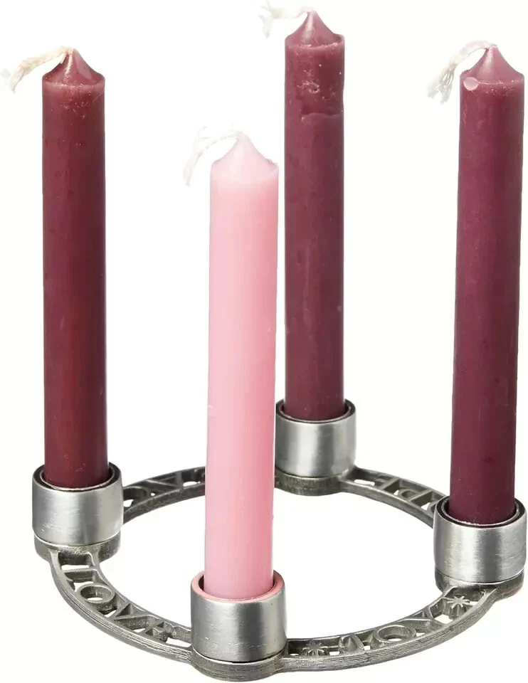 Corona candelabro de Adviento personal púrpura Foto 4 de 4