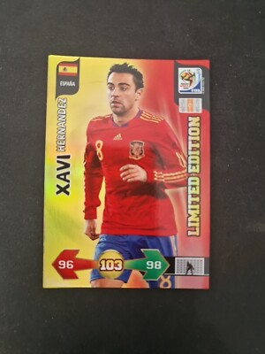 Panini Adrenalyn XL World Cup WM 2010 Xavi Hernandez Limited Edition